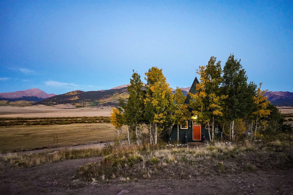 Secluded A-Frame Cabin in Colorado with Panoramic Views