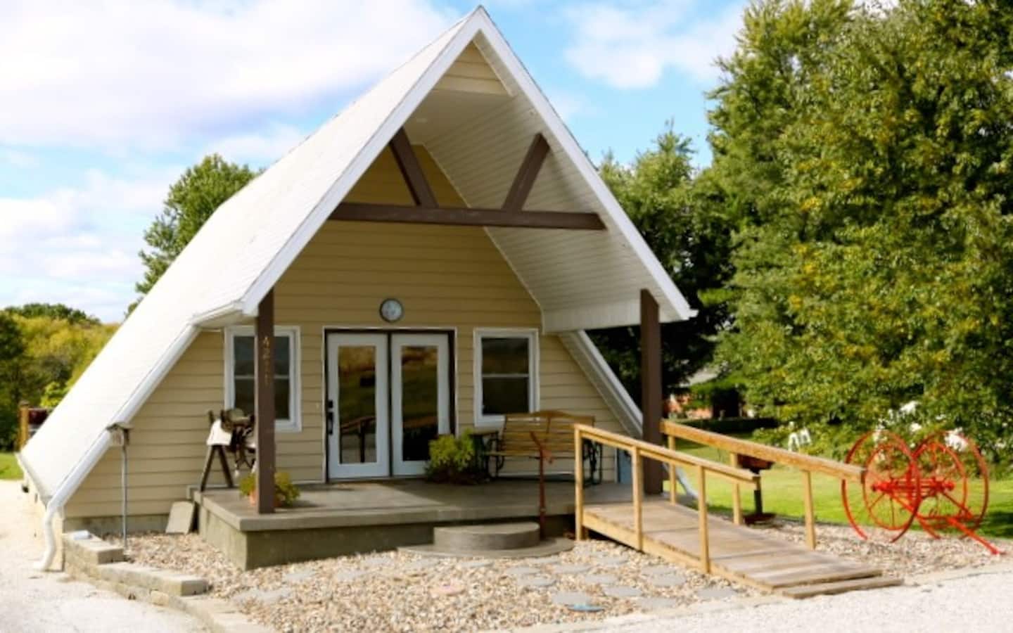 Cozy A-Frame Cabin Rental in Illinois