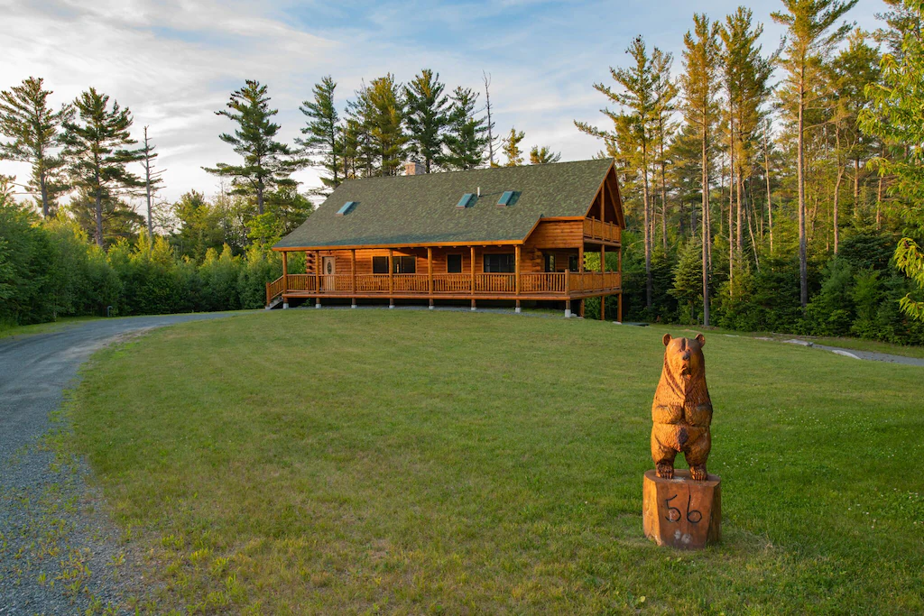 Custom Log Cabin near Mount Washington New Hampshire