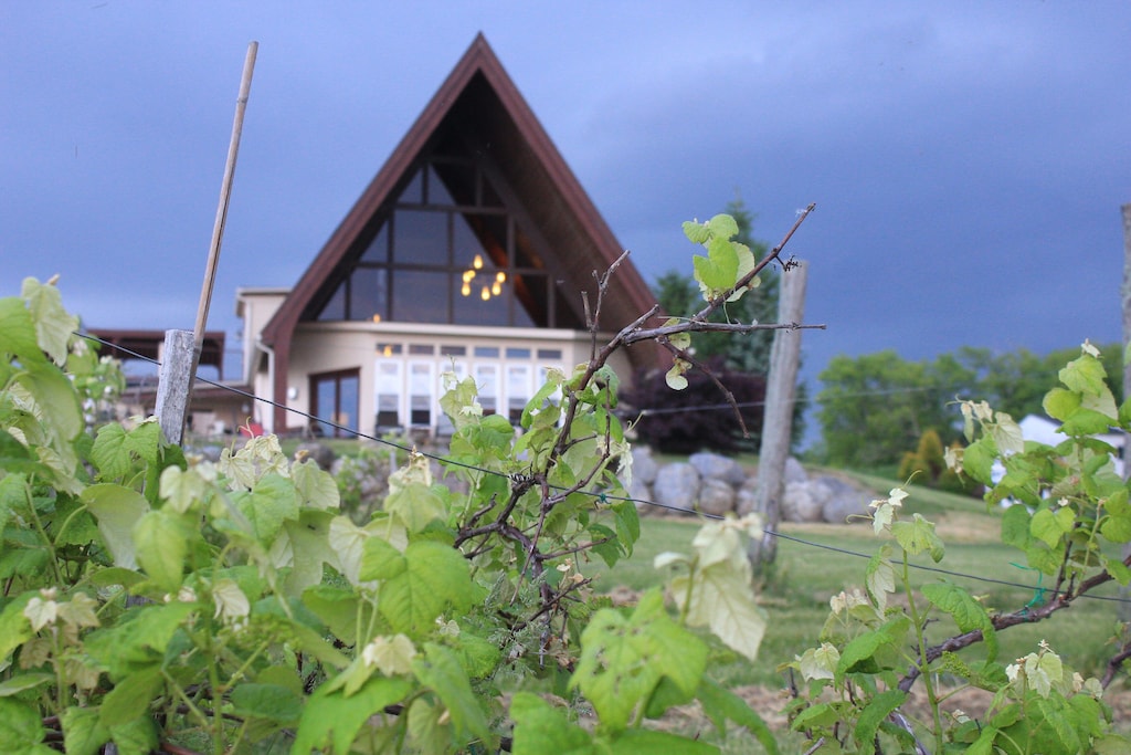 Huge Lakefront A-Frame on Owasko