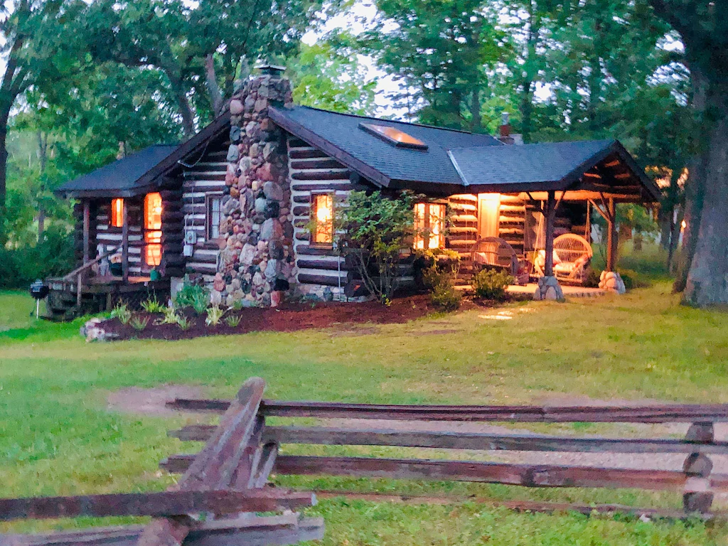 Log Cabin on Tunnel of Trees | Lake Michigan View