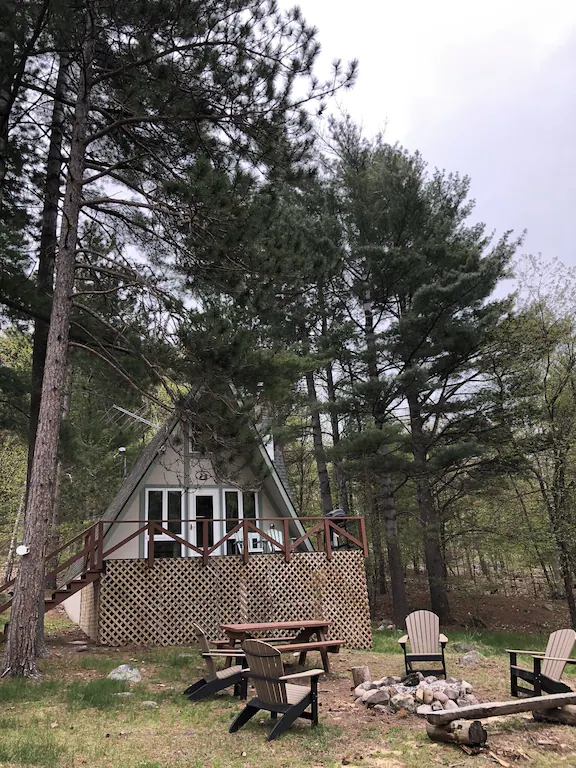 Secluded A-Frame Cabin Rental in New York State
