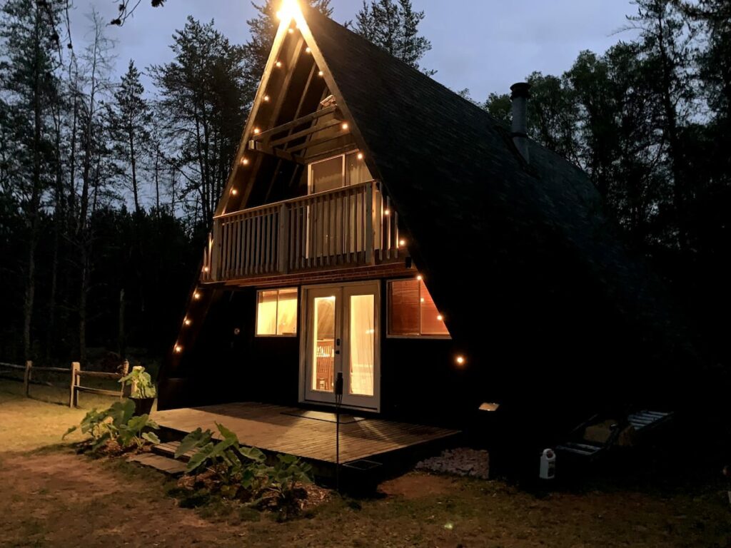 Secluded A-Frame Cabin in Michigan