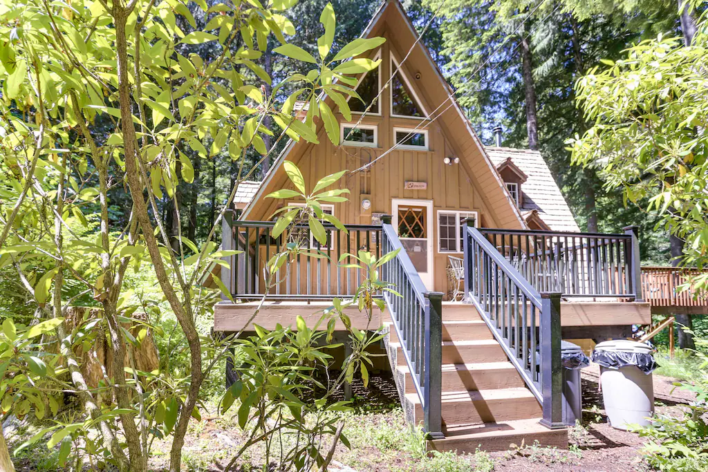 Secluded & Waterfront A-Frame Cabin Rental