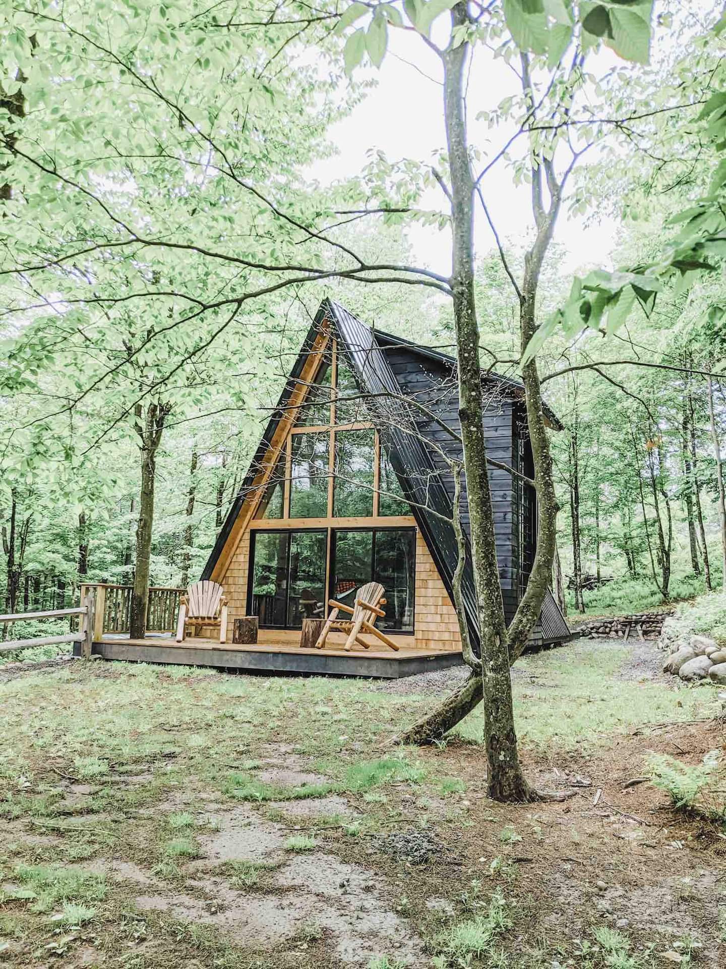 Unique Cabins in New York A Frame