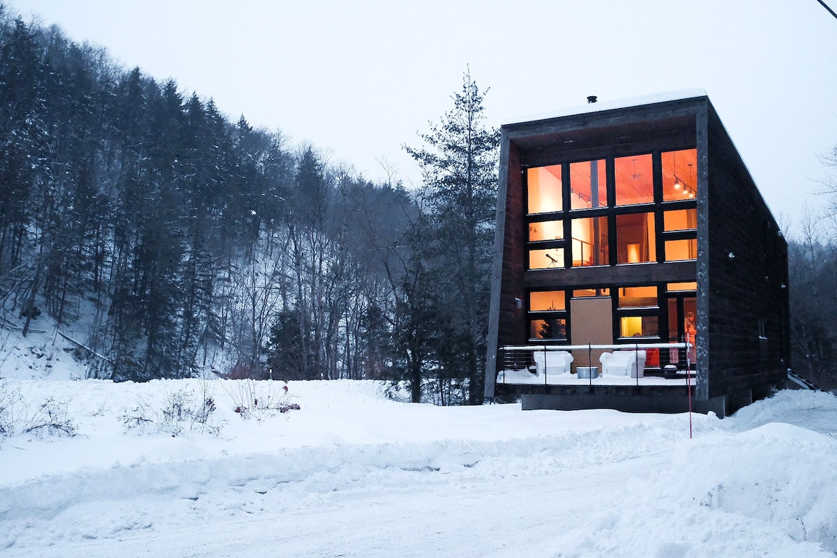 Unique Luxury Green Mountain Modern Cabin in Vermont