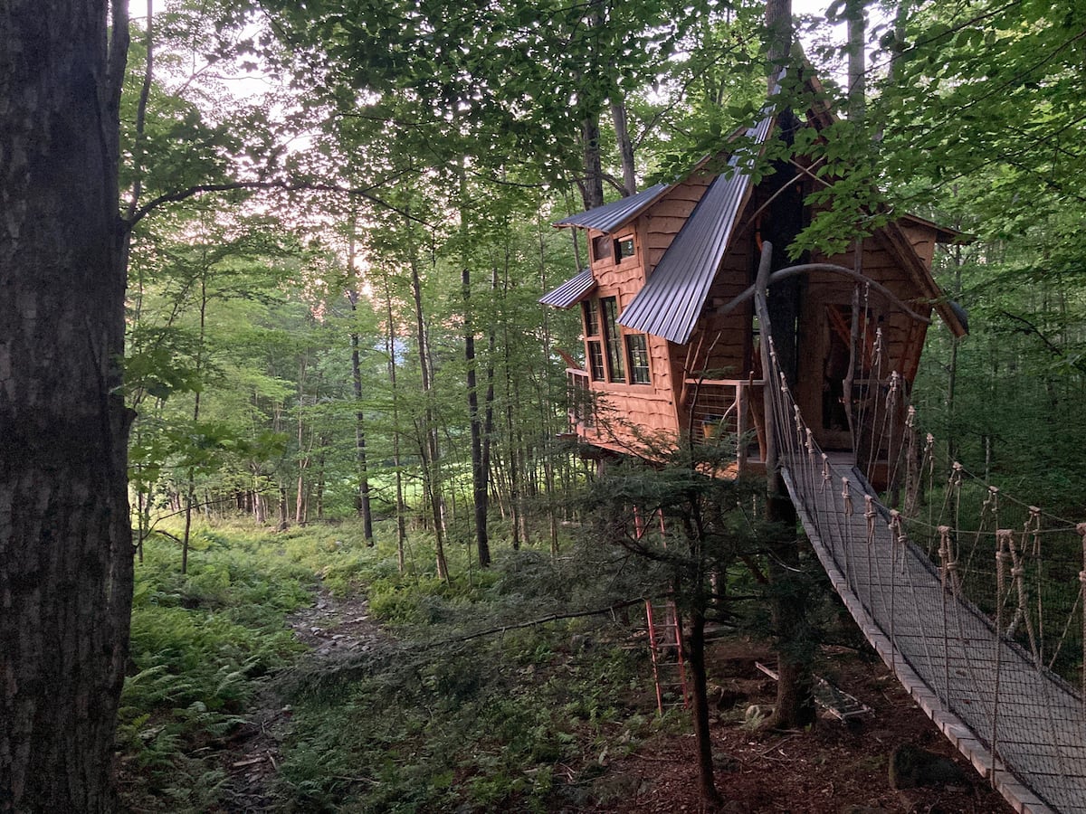 Vermont Treehouse Cabin at Bliss Ridge Farm