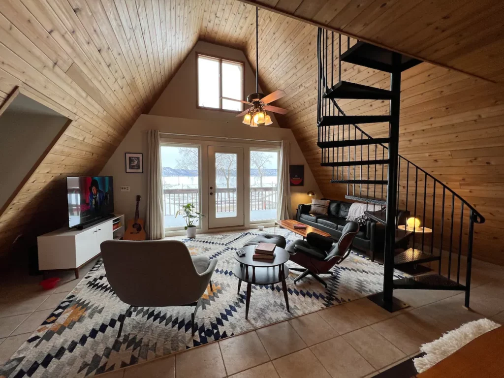 A-Frame Cabin Wisconsin with Hot Tub Airbnb