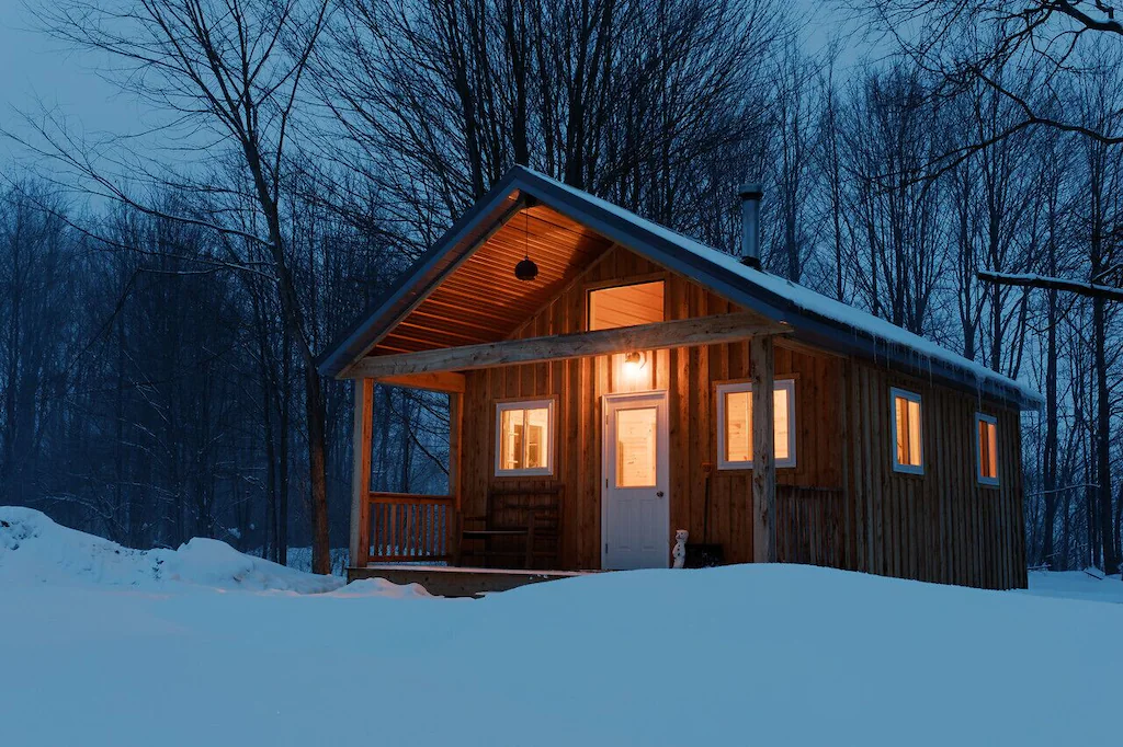 Bear Ridge Cabin by The Water - Romantic New York Cabin Rental with Hot Tub