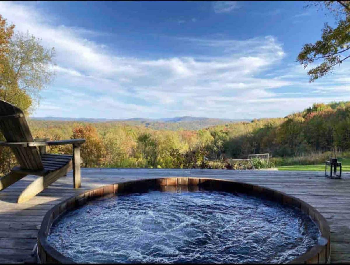 Catskills Romantic Cabins in New York with Hot Tubs