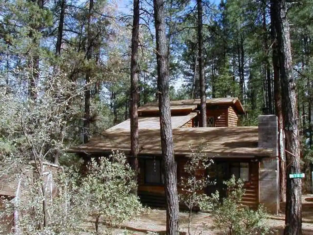 Log Cabin Getaway Lazy Bear Romantic Cabins in Arizona with Hot Tubs