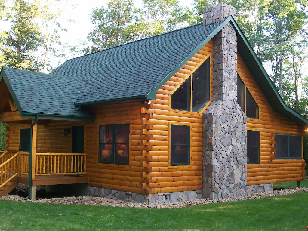 Master Log Cabin Romantic Cabins in Pennsylvania With Hot Tub