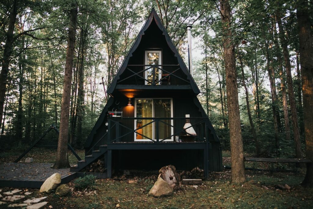 The Triangle A-Frame Secluded Cabins Ohio