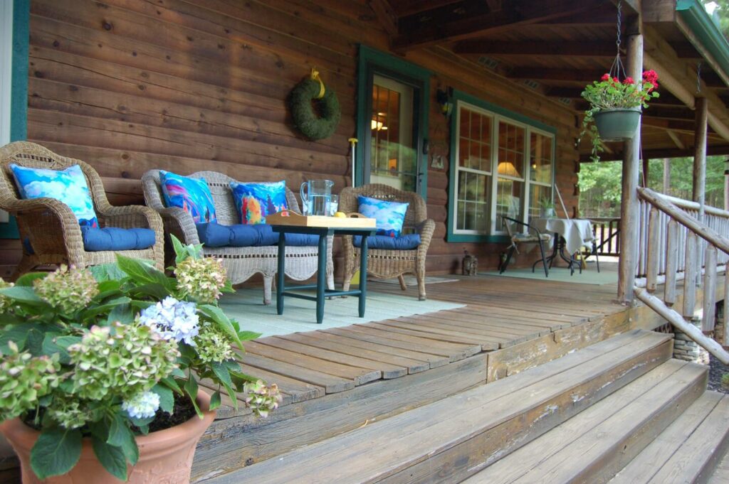 Porch of a cabin