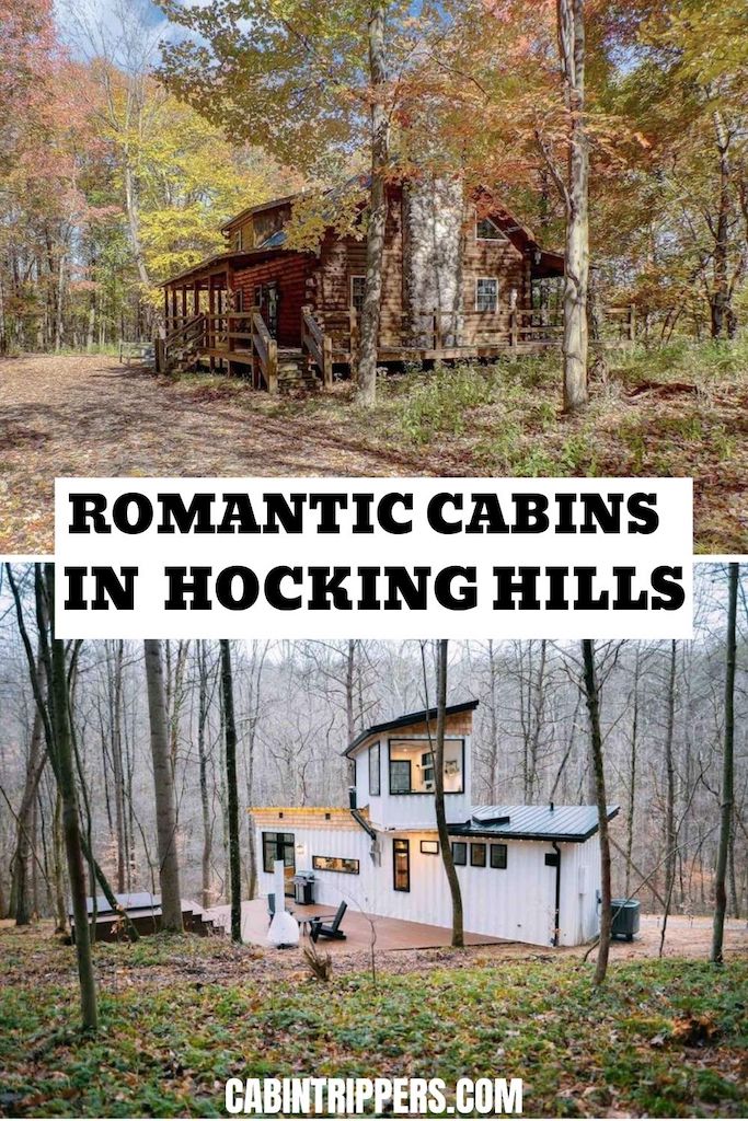 romantic Hocking Hills cabins