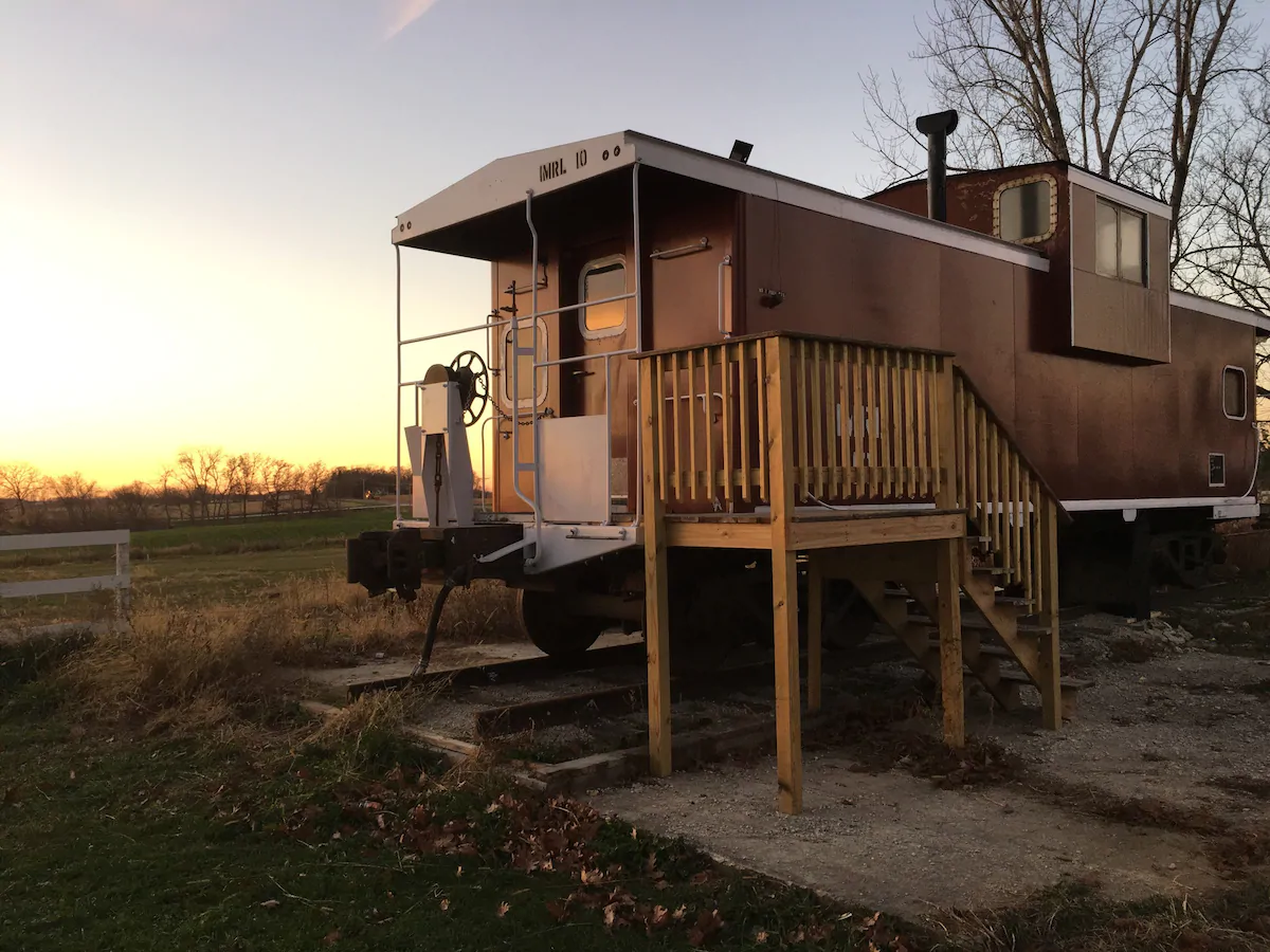 CR Station Train Caboose Cabin