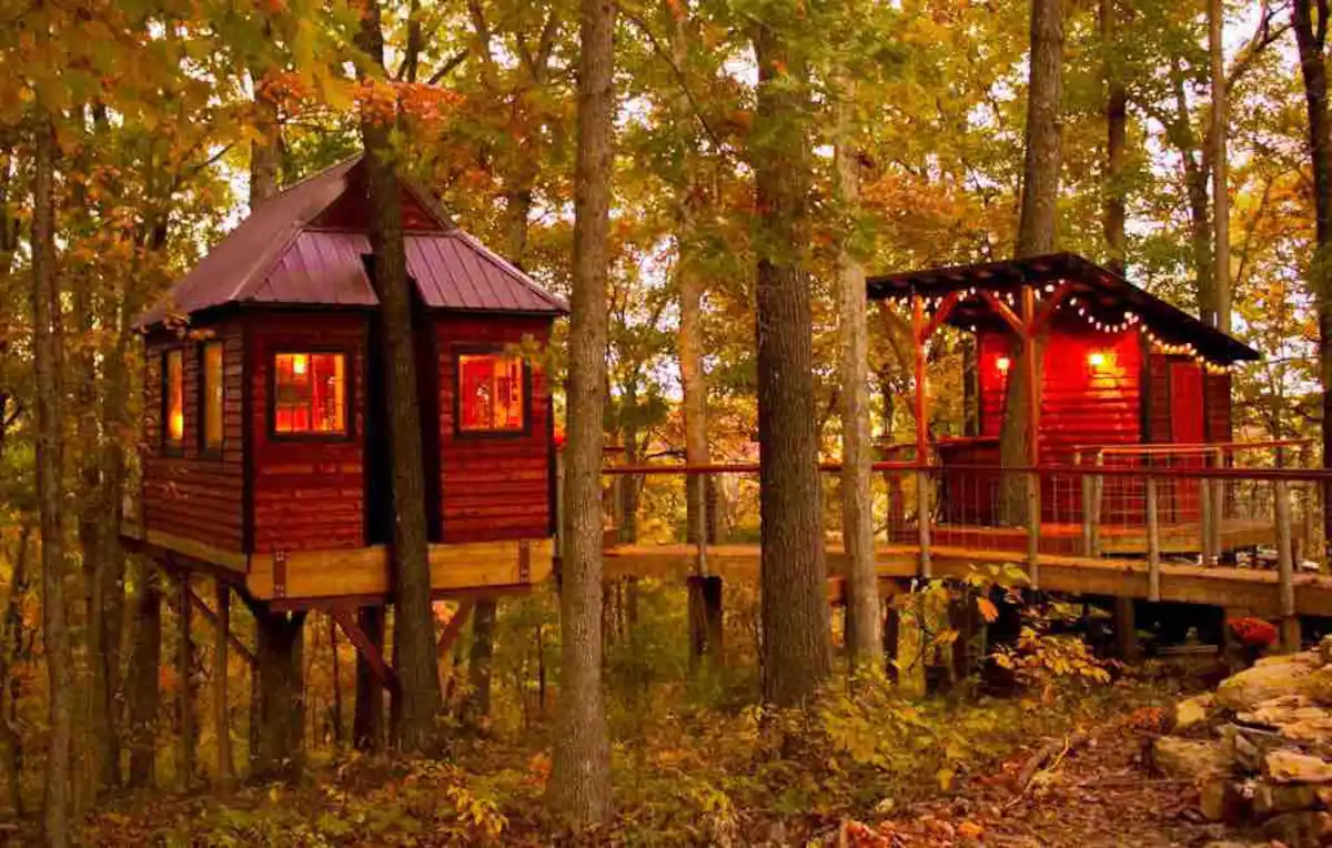 The Getaway Treehouse Cabin Missouri Airbnb