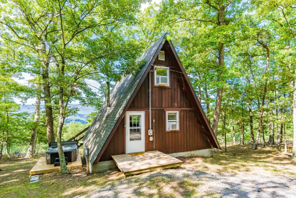 A-Frame Cabin with Hot Tub in West Virginia