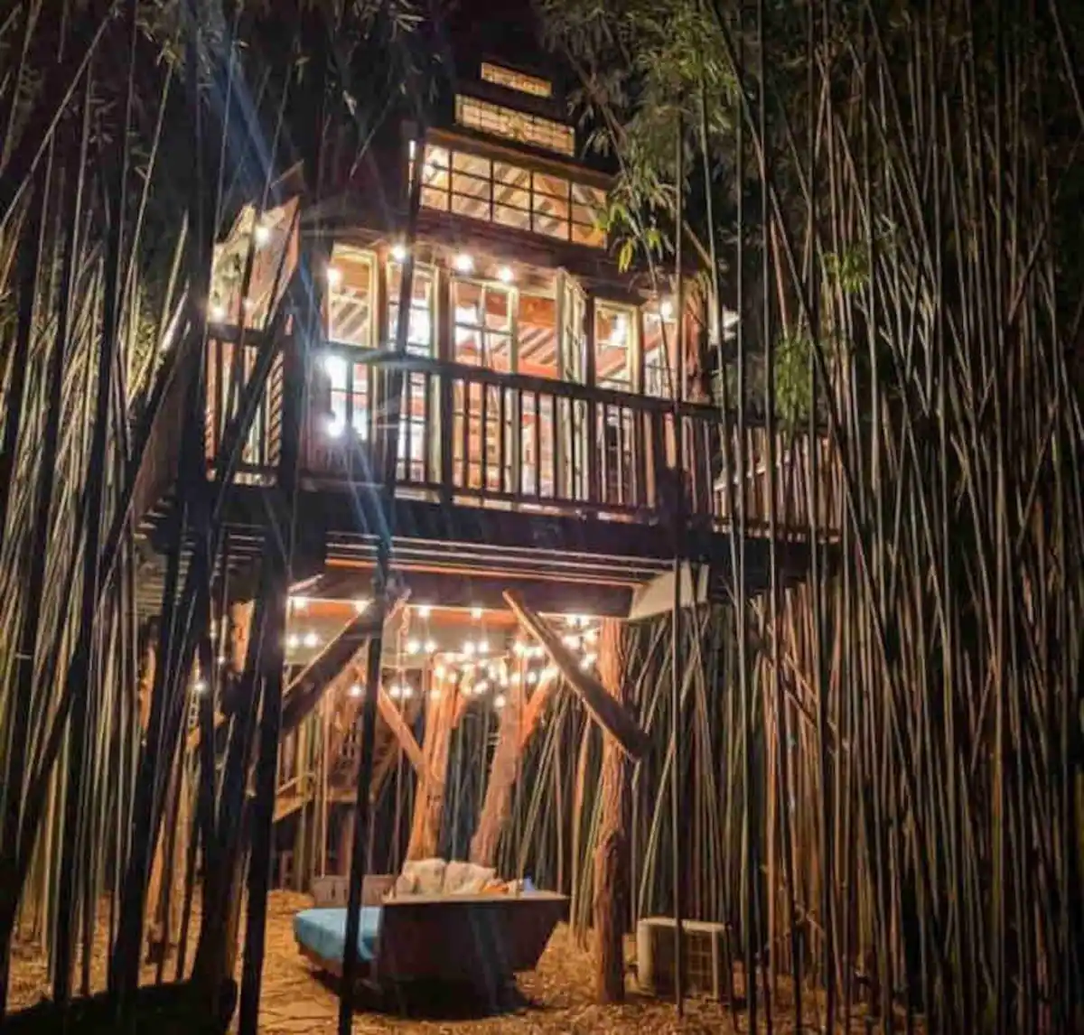 Alpaca Treehouse in the Bamboo Forest