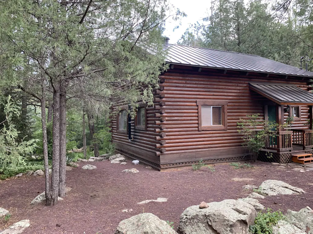 Cozy streamfront cabin nestled in the pines