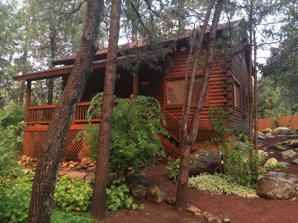 Cozy streamfront cabin nestled in the pines