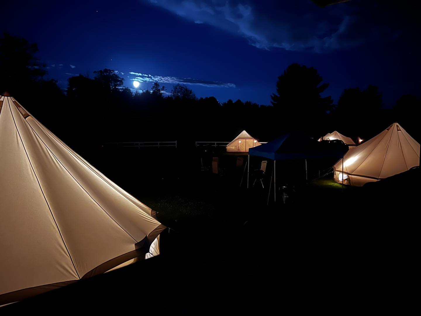 Furnished Canvas Tents at Adirondack Safari Glamping