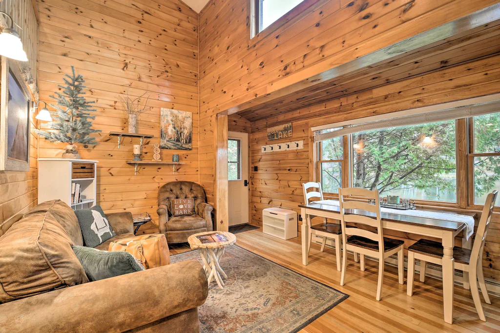Pet-Friendly Adirondack Cabin with On-Site Lake