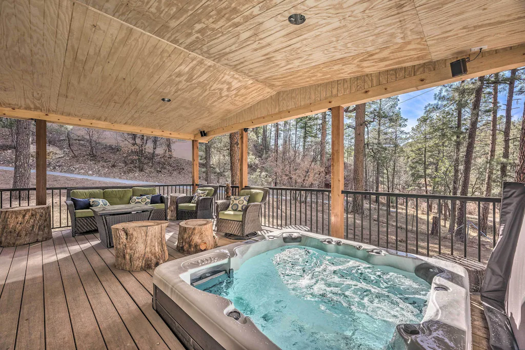 Romantic Ruidoso A-Frame Cabin Getaway New Mexico