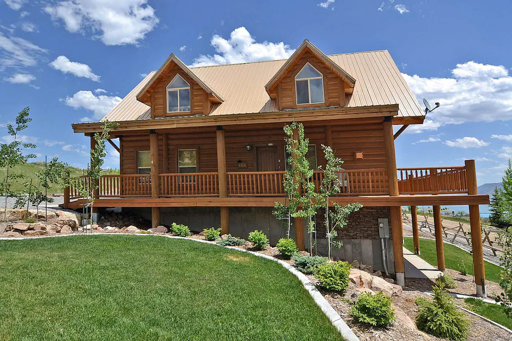 Rustic Cabin with Bear Lake Views from Deck