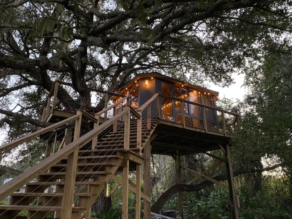 Treehouse Cabin Florida Romantic Getaway